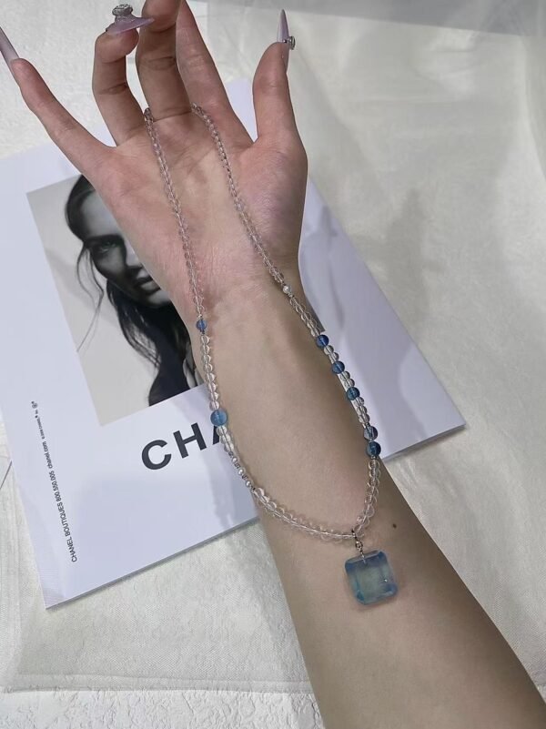 Clear Quartz Sugar-Cube Bracelet NO. 0909