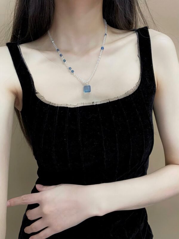 Clear Quartz Sugar-Cube Bracelet NO. 0909