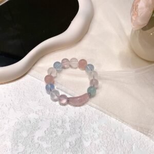 hc-0913-def9434574284eb665a90551b6aaf52e.jpg Rose Quartz Bangle Bracelet NO. 0913