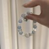 hc-0917-a1a1e1691c7384ecdef6bdf198772853.jpg Aquamarine Sugar-Cube Bracelet NO. 0917