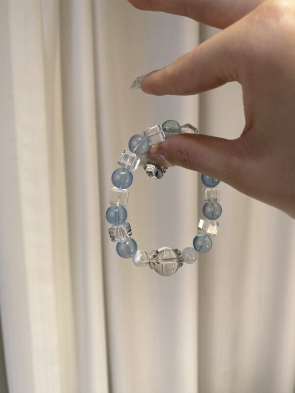 hc-0917-a1a1e1691c7384ecdef6bdf198772853.jpg Aquamarine Sugar-Cube Bracelet NO. 0917