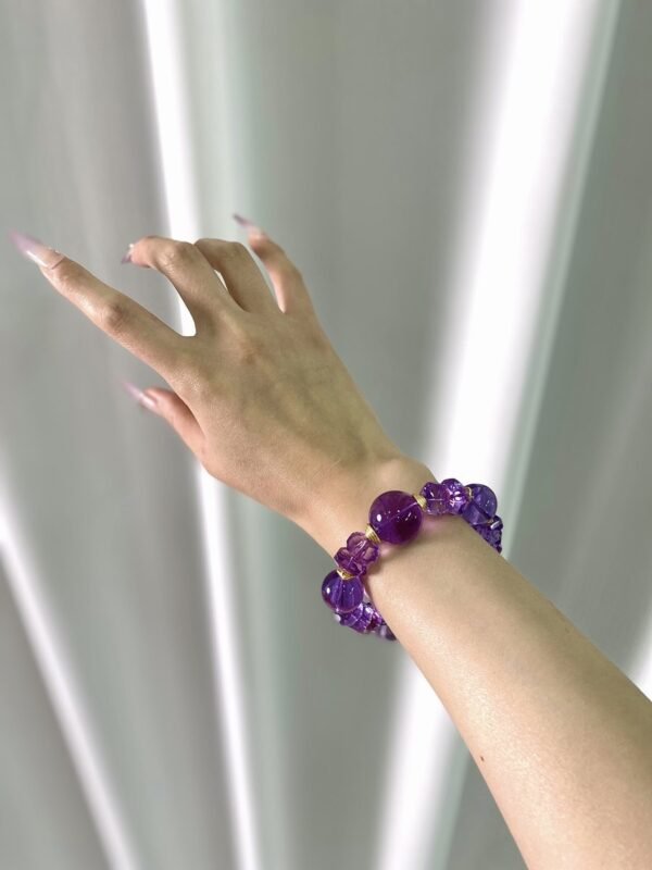 Amethyst Faceted Bracelet NO. 0925