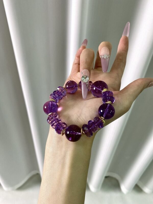Amethyst Faceted Bracelet NO. 0925