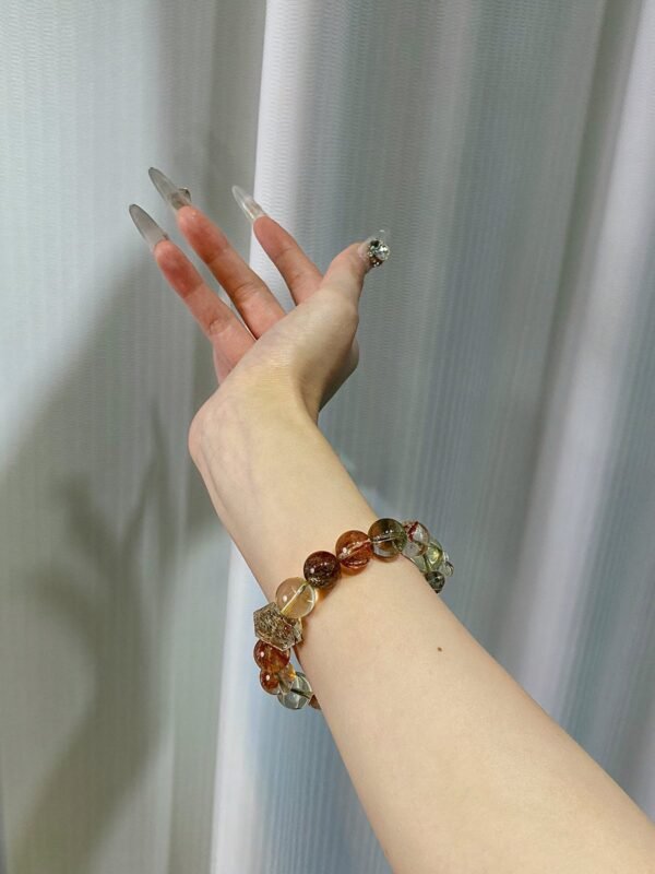 hc-0926-0cb744ea454c996870a12c159a33dff2.jpg Black Gold Rutile Freeform Bracelet NO. 0926