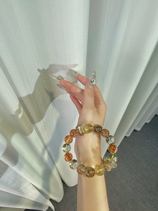 hc-0926-30d549a3ff2c198de66ce7618799065f.jpg Black Gold Rutile Freeform Bracelet NO. 0926