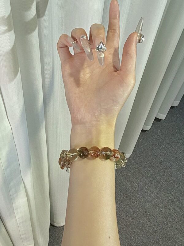hc-0926-f3526fdb383e303decc9392c525159b5.jpg Black Gold Rutile Freeform Bracelet NO. 0926