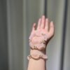 hc-0929-71aec4342fafe96c2ce0d0cbc9f33840.jpg Rose Quartz Faceted Bracelet NO. 0929