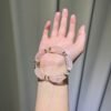 hc-0929-c1f6c86e6334a6154f946d5f9bc3012b.jpg Rose Quartz Faceted Bracelet NO. 0929