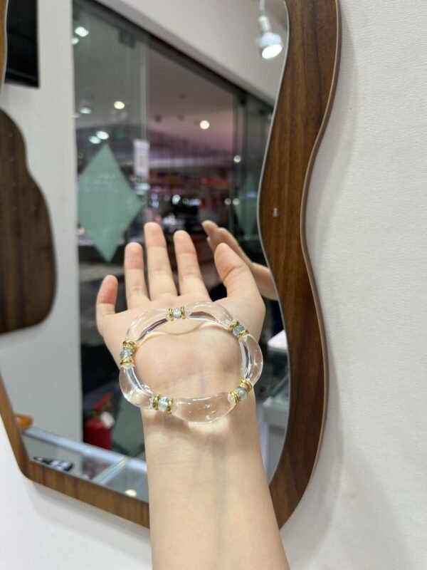 Clear Quartz Faceted Bracelet NO. 0934