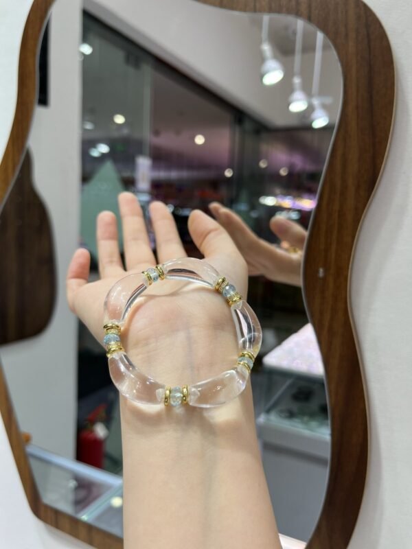 Clear Quartz Faceted Bracelet NO. 0934