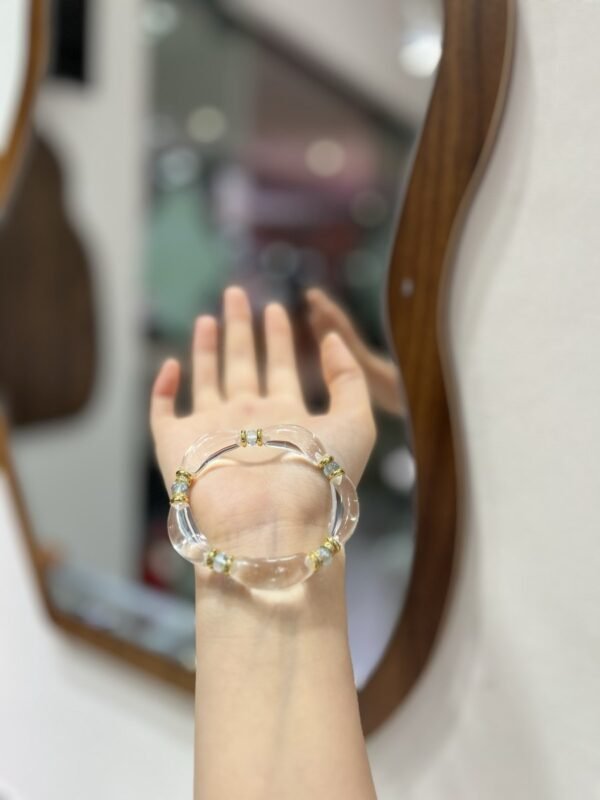 Clear Quartz Faceted Bracelet NO. 0934