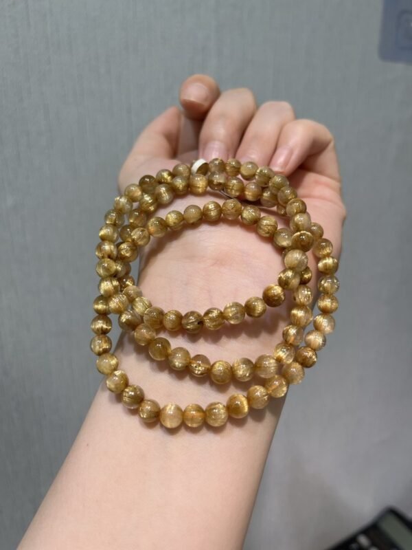 Rutilated Quartz Bracelet NO. 0957