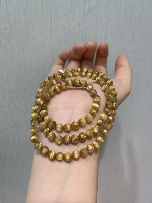 Rutilated Quartz Bracelet NO. 0957