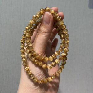 Rutilated Quartz Bracelet NO. 0957