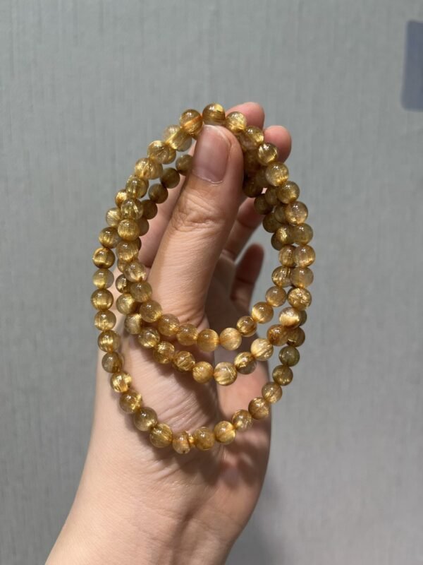 Rutilated Quartz Bracelet NO. 0957