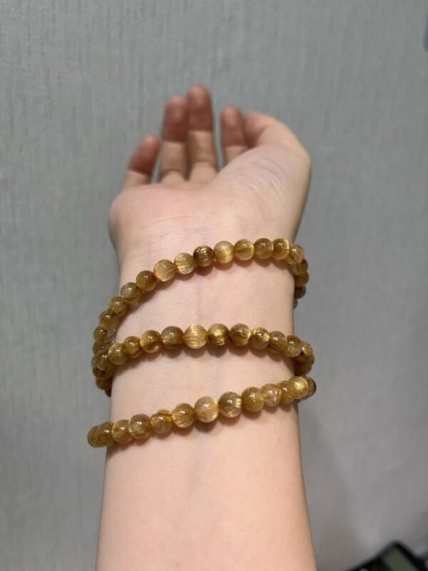 Rutilated Quartz Bracelet NO. 0957