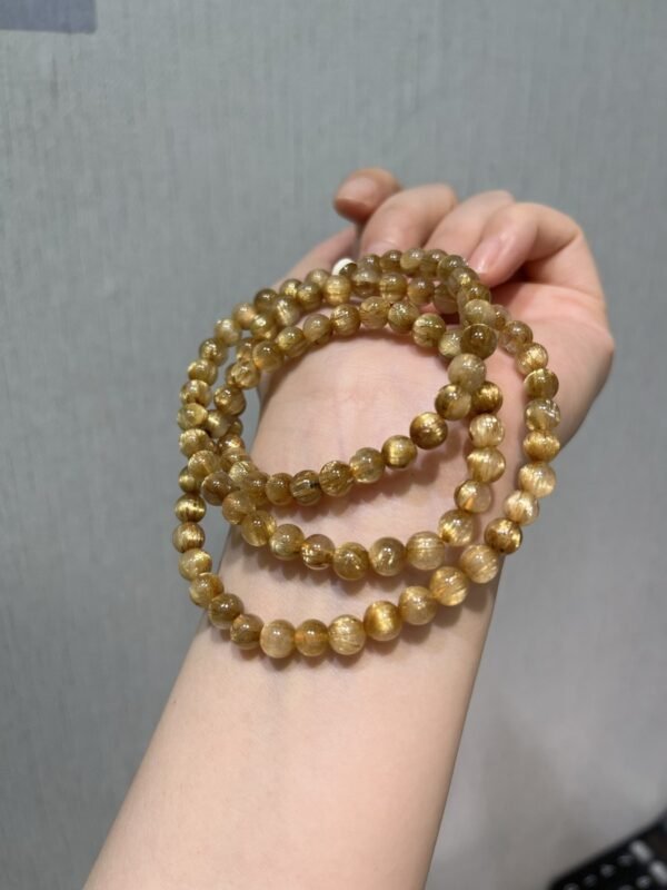 Rutilated Quartz Bracelet NO. 0957