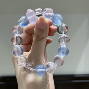 Rose Quartz Double-Point Bracelet NO. 0958