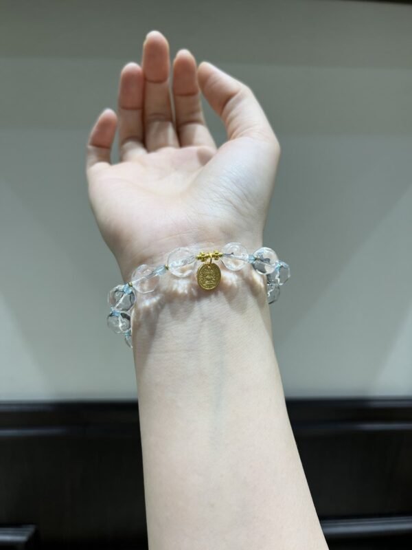 Clear Quartz Sugar-Cube Bracelet NO. 0965
