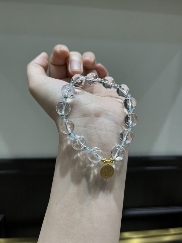 Clear Quartz Sugar-Cube Bracelet NO. 0965