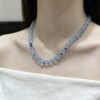 hc-0970-6a086a6ba08d5369f6fbc3cfe1a2ca45.jpg Aquamarine Sugar-Cube Necklace NO. 0970