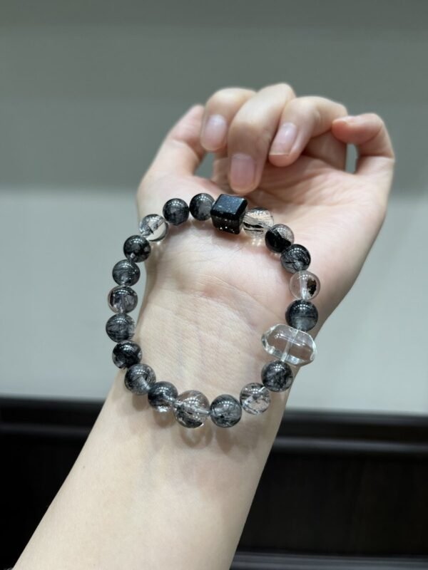 hc-1002-37781baa467fe14f7c1fc6b1328cec37.jpg Rutilated Quartz Sugar-Cube Bracelet NO. 1002