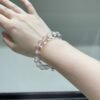 Rose Quartz Teardrop Bracelet NO. 1014