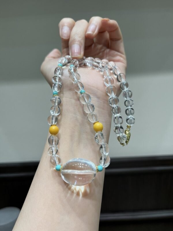 hc-1026-14ced638bd1cbd0822eb4684432be957.jpg Clear Quartz Candy Bracelet NO. 1026