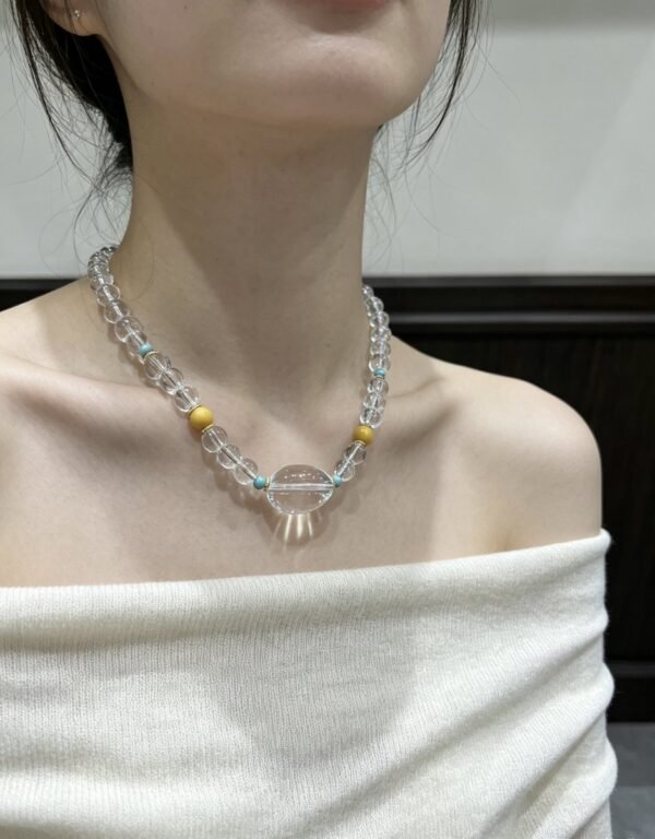 hc-1026-73d96ad22af4fec230fafc348e58b938.jpg Clear Quartz Candy Bracelet NO. 1026