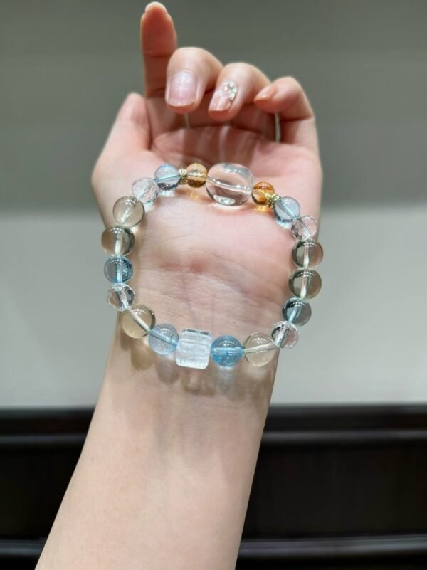 hc-1042-f3584013b5d0c43f0d2382bfa0a1e853.jpg Topaz Sugar-Cube Bracelet NO. 1042