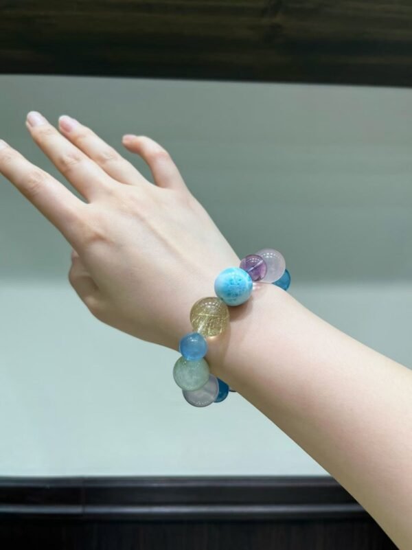 Rutilated Quartz Bracelet NO. 1051