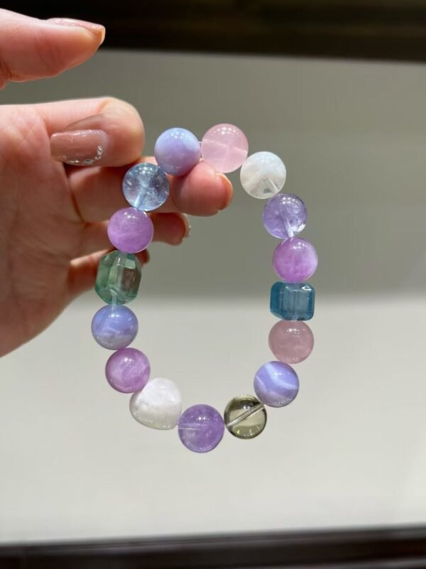 hc-1056-03eed335bad81338cbd115900caa6c94.jpg Kunzite Sugar-Cube Bracelet NO. 1056