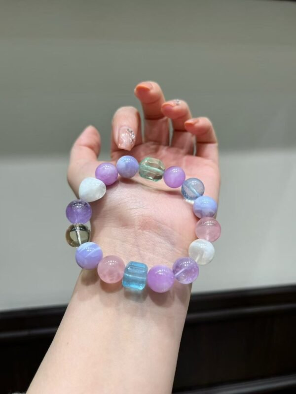 hc-1056-0df97c370632741e9711915d1e5690e4.jpg Kunzite Sugar-Cube Bracelet NO. 1056
