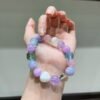 hc-1056-52cbe9427f2e6f3e77a885ab3ae40efd.jpg Kunzite Sugar-Cube Bracelet NO. 1056