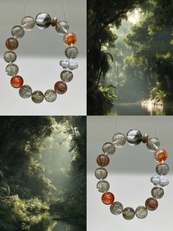 Rutilated Quartz Bracelet NO. 1071