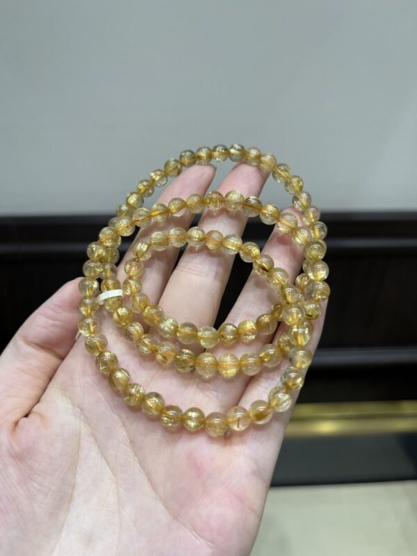 Rutilated Quartz Bracelet NO. 1077
