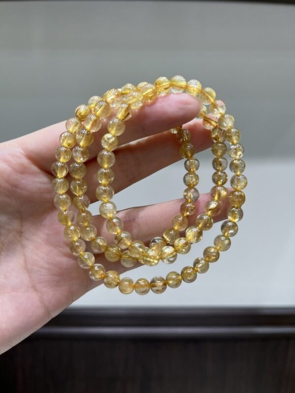 Rutilated Quartz Bracelet NO. 1077