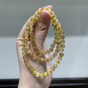 Rutilated Quartz Bracelet NO. 1077