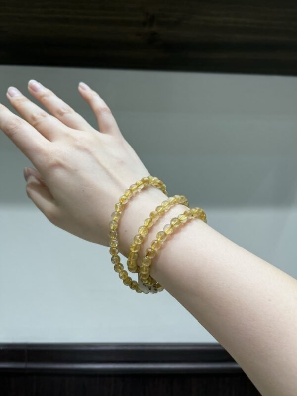 Rutilated Quartz Bracelet NO. 1077