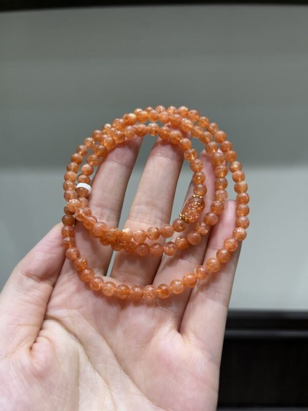 Golden Sunstone Bracelet with Pixiu NO. 1078