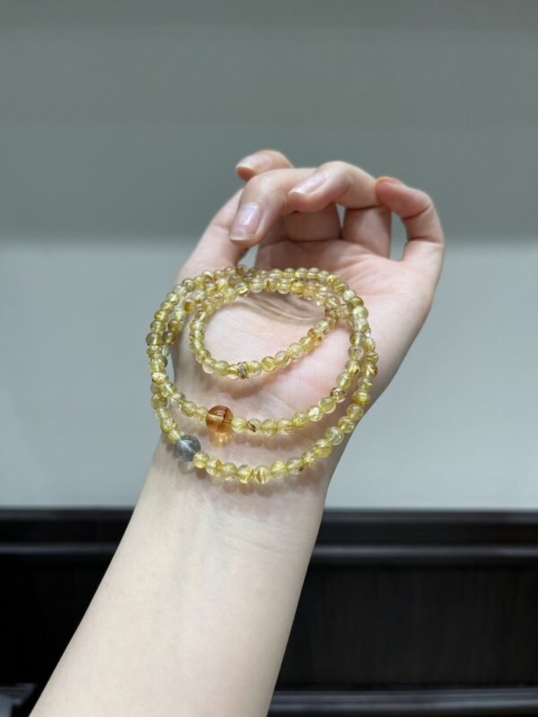 Rutilated Quartz Bracelet NO. 1079
