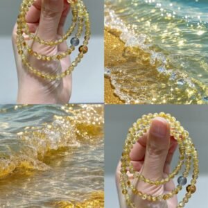 Rutilated Quartz Bracelet NO. 1079