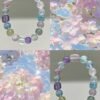 hc-1108-07d416457731a7f8e08a3071abf69195.jpg Morganite Sugar-Cube Bracelet NO. 1108