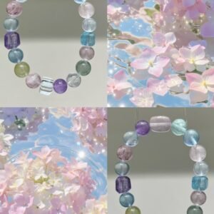 Morganite Sugar-Cube Bracelet NO. 1108