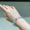 hc-1108-8c886ee61bfce3b7a26100730fdc9d07.jpg Morganite Sugar-Cube Bracelet NO. 1108