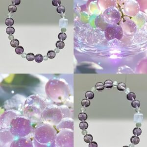 Amethyst Sugar-Cube Bracelet NO. 1110