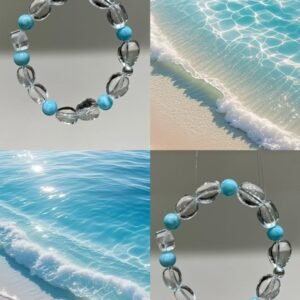 Clear Quartz Freeform Bracelet NO. 1113