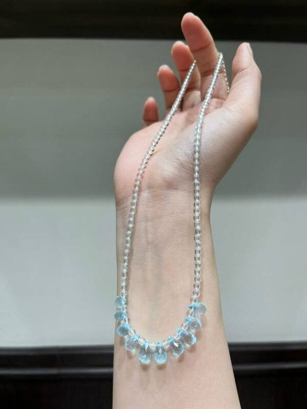 Clear Quartz Teardrop Necklace NO. 1117