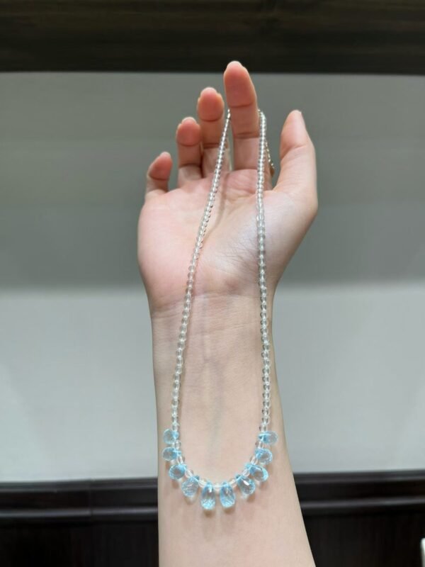 Clear Quartz Teardrop Necklace NO. 1117