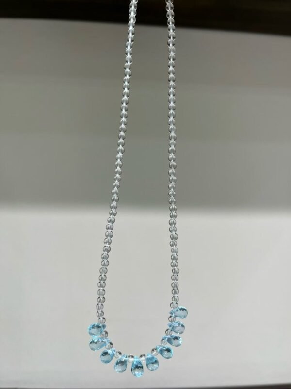 Clear Quartz Teardrop Necklace NO. 1117